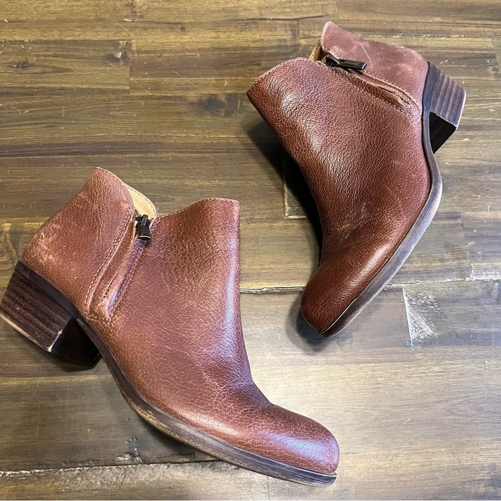Lucky Brand Bekleen Leather Ankle Boots